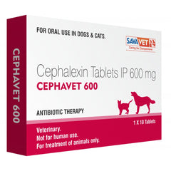 Savavet Cephavet 600 mg (Cephalexin) Tablet for Dogs & Cats