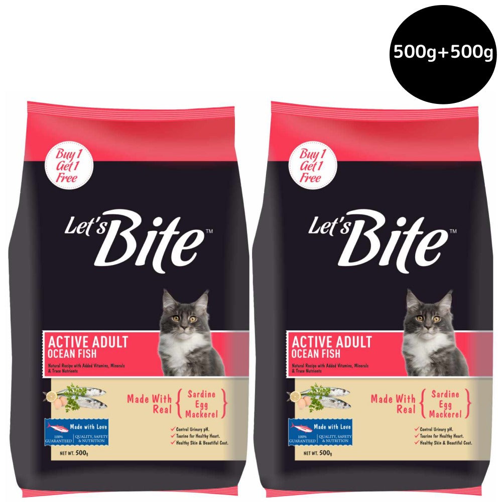 Let's Bite Active Adult Ocean Fish Dry Cat Food