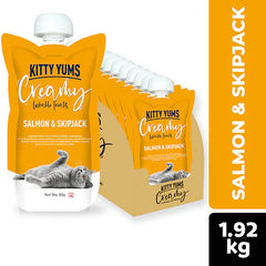 Kitty Yums Lickable Salmon & Skipjack Creamy Cat Treat