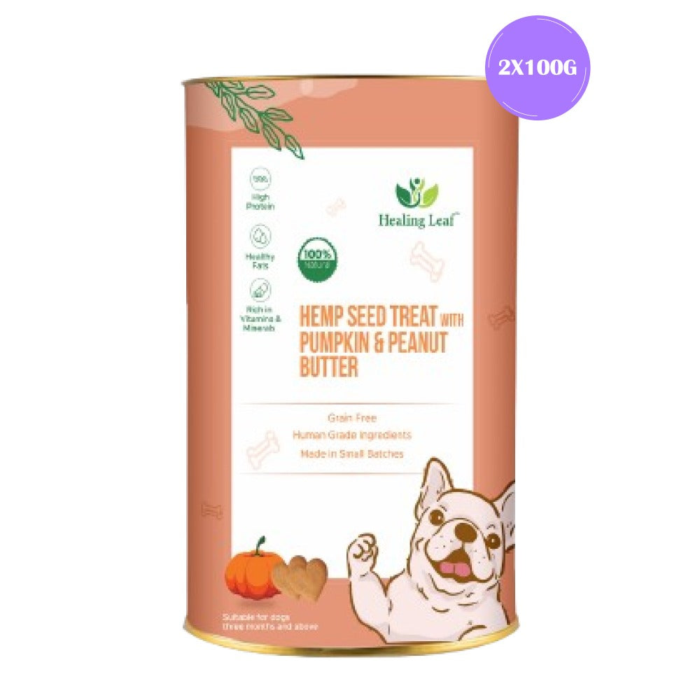 Healing Leaf Hemp Pumpkin Dog Treats