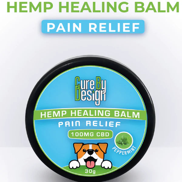 Cure By Design 100mg CBD Pain Relief Hemp Healing Balm for Dogs and Cats