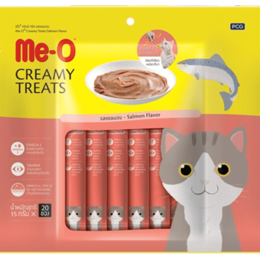 Me O Creamy Salmon and Chicken & Liver Cat Treat Combo