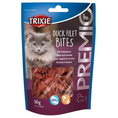 Trixie Premio Cheese Chicken Cubes and Duck Filet Bites Cat Treats Combo