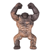 Talking Dog Club Gorilla Nylon Bone Heavy Chew Toy for Dogs (Brown)