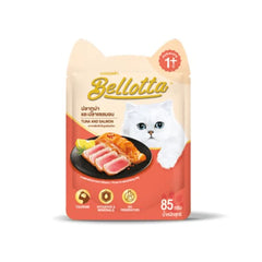 Bellotta Topping Shrimp in Jelly and Tuna & Salmon in Gravy Cat Wet Food Combo