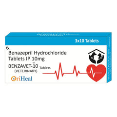 Oriheal Benzavet (Benazepril) 10mg Tablet for Dogs and Cats