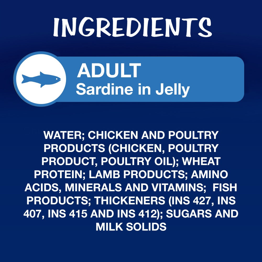 Friskies Seafood Cat Dry Food and Purina Felix Sardine with Jelly Adult Cat Wet Food Combo