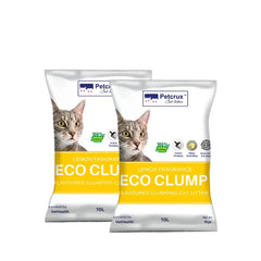 Petcrux Lemon Scented Eco Clumping Cat Litter