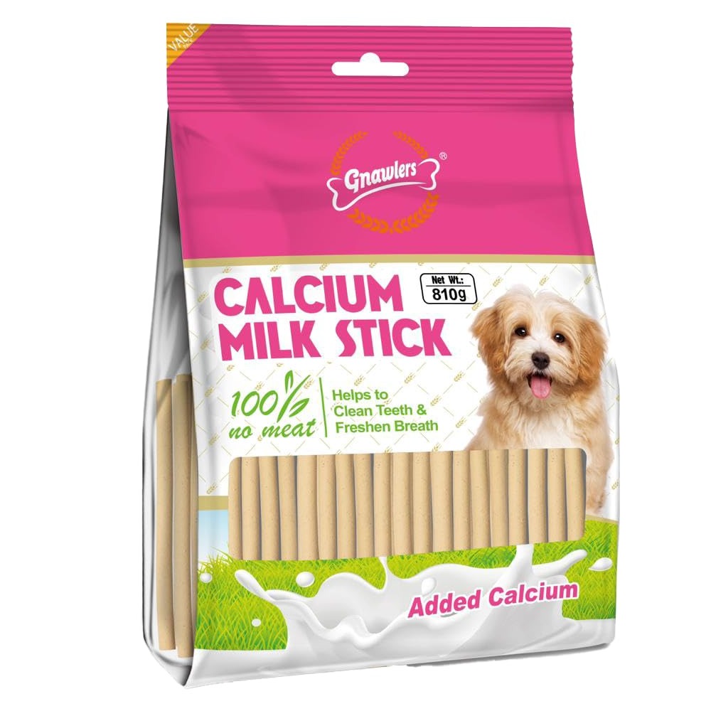 Gnawlers Calcium Milk Stick Dog Treat