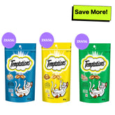 Temptations Tasty Chicken, Savoury Salmon and Seafood Medley Flavour Cat Treats Combo