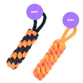 Skatrs Dummy Knotted Rope Chew Toy for Dogs and Cats (Blue/Orange)