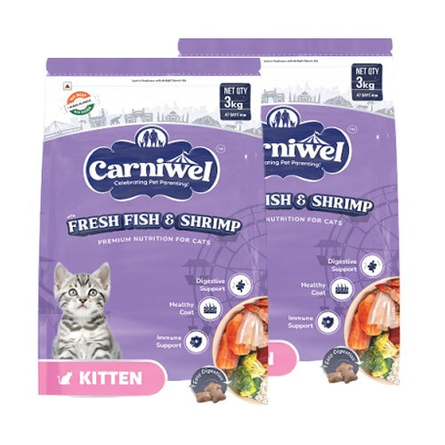 Carniwel Fresh Fish and Shrimp For Kitten Cat Dry Food