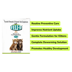 Preventive Care Kit Combo for Kitten (Dewormer + Spoton + Supplement + Probiotic)