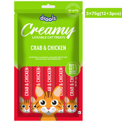 Drools Crab & Chicken Creamy Cat Treats