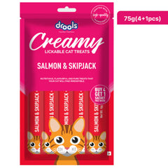 Drools Tuna & Bunito , Salmon & Skipjack and Real Chicken Creamy Cat Treats Combo
