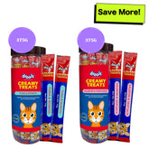 Drools Tuna & Bunito and Salmon & Skipjack Creamy Cat Treats Combo