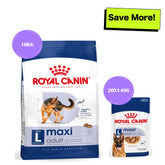 Royal Canin Maxi Adult Dog Dry and Wet Food Combo