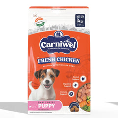 Carniwel Fresh Chicken Kibble Small Breed Dry Food and Kennel Kitchen Supreme Cuts in Gravy Chicken Liver Recipe with Pumpkin Dog Wet Food Combo
