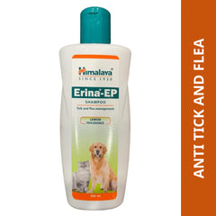Himalaya Erina EP Tick and Flea Shampoo and Himpyrin Anti Inflammatory & Pain Relief Drops for Dogs and Cats Combo