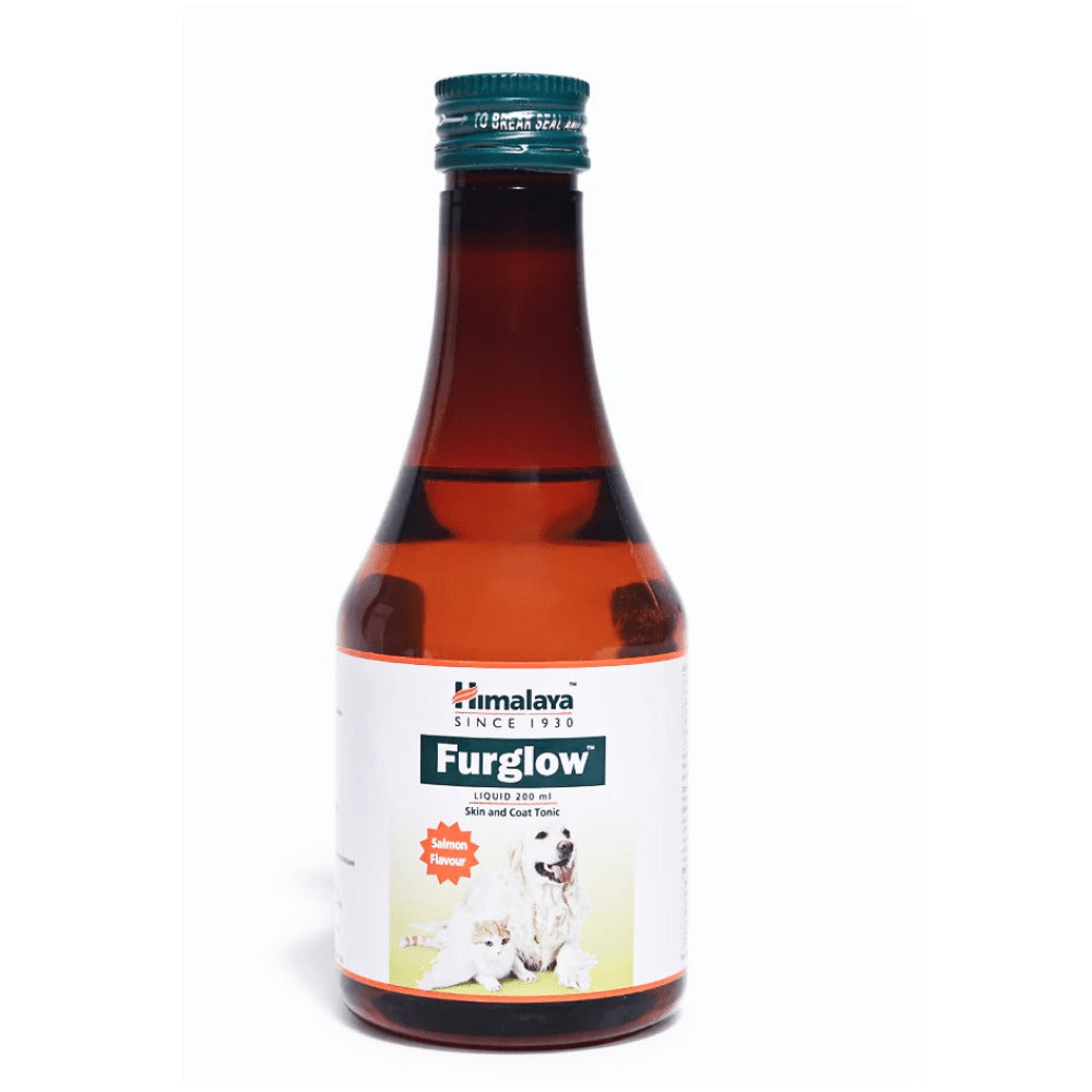 Furlicks Skin & Coat Supplement and Himalaya Furglow Skin and Coat Tonic Combo for Dogs and Cats