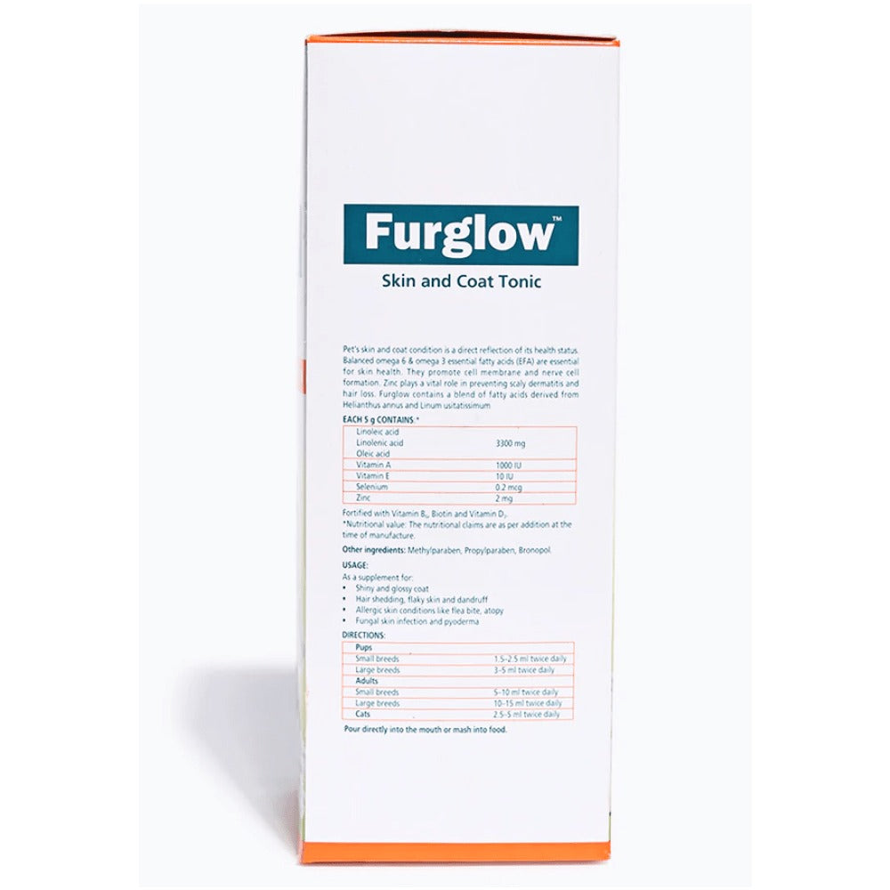 Furlicks Skin & Coat Supplement and Himalaya Furglow Skin and Coat Tonic Combo for Dogs and Cats
