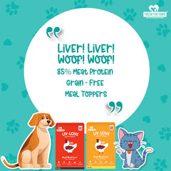 Fresh For Paws Chicken Liver Pumpkin Liv Love & Chicken Liver Carrot Liv Love Supplement for Dogs