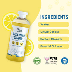 Unleash Wellness Pet Safe Dishwashing Liquid for Dogs and Cats