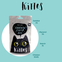 Kittos Purr Fect Chicken Liver Bites Cat Treat