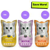 Kit Cat Chicken & Tuna, Chicken & Salmon, Tuna & Salmon Fish Cat Wet Food Combo