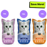 Kit Cat Classic Tuna, Chicken & Tuna and Tuna & Salmon Fish Cat Wet Food Combo