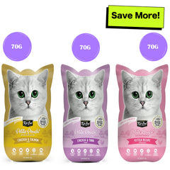 Kit Cat Chicken and Tuna, Salmon Cat Wet Food Combo