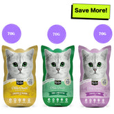 Kit Cat Tuna & White Fish, Chicken & Salmon and Chicken & Tuna Cat Wet Food Combo