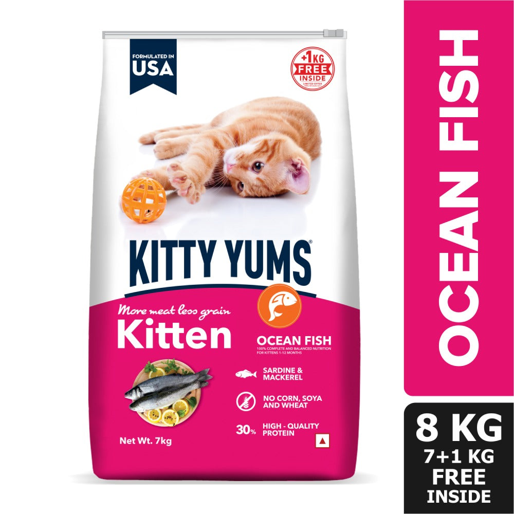 Kitty Yums Ocean Fish Kitten (1 to 12 Months) Cat Dry Food
