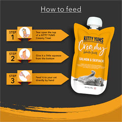 Kitty Yums Lickable Salmon & Skipjack Creamy Cat Treat
