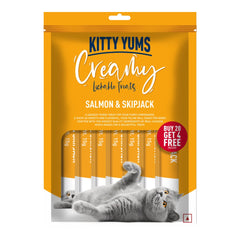 Kitty Yums Salmon & Skipjack Creamy Cat Treats
