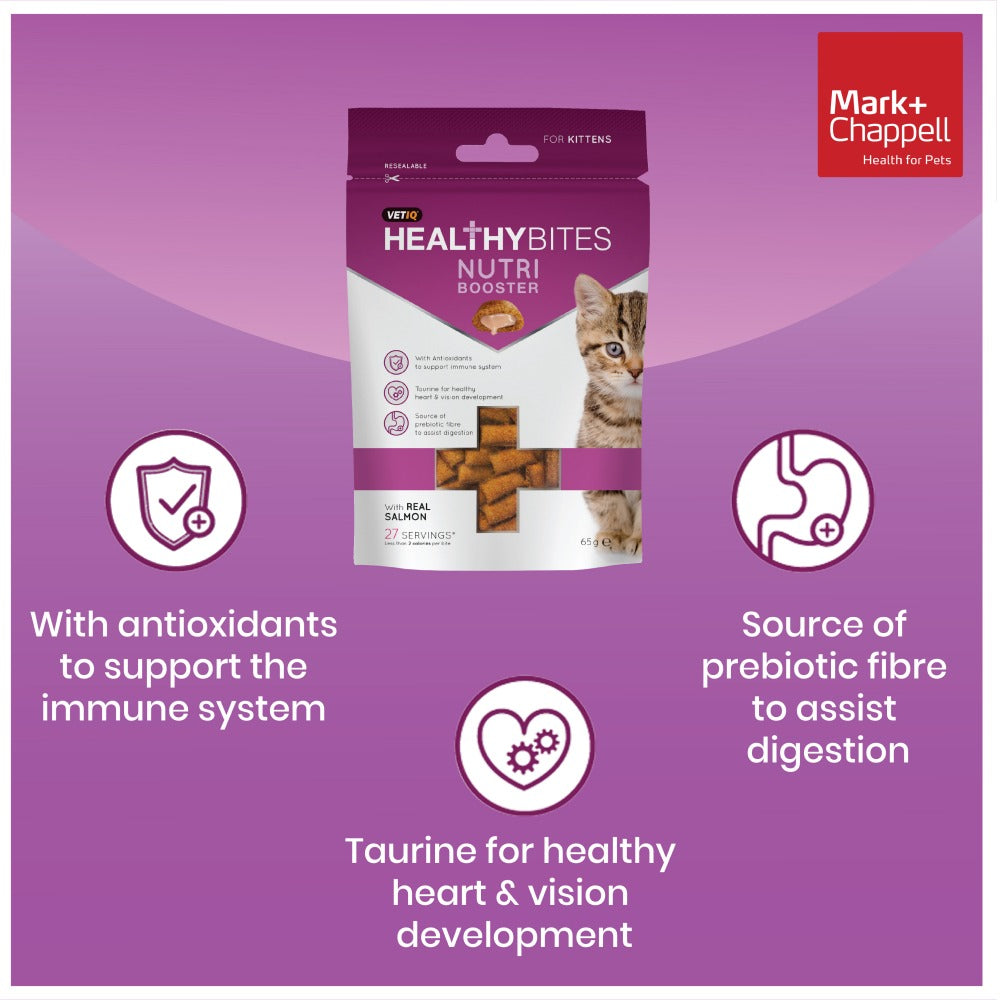 Mark and Chappell Healthy Bites Nutri Booster Kitten Treats