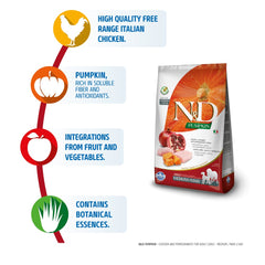 Farmina N&D Pumpkin Chicken & Pomegranate Grain Free Adult Maxi Medium Dog Dry Food