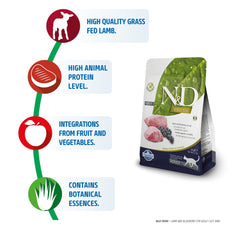 Farmina N&D Prime Chicken & Pomegranate and Lamb & Blueberry Grain Free Adult Cat Dry Food Combo