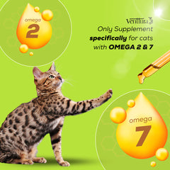 Venttura Healthy Skin & Glowing Coat Omega Fatty Acid Supplement for Cats