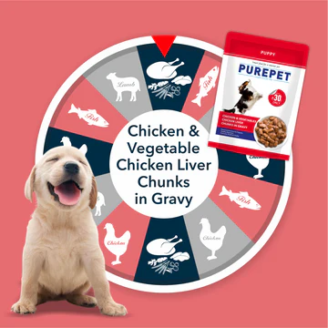 Purepet Chicken & Vegetable Chunks in Gravy Puppy Dog Wet Food