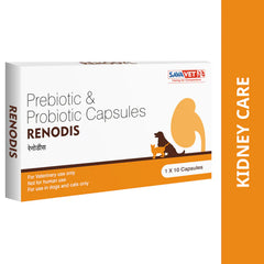 Savavet Renodis Capsules Prebiotics & Probiotics for Dogs and Cats