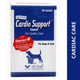 Vetina Cardio Support Tablet for Dogs and Cats (pack of 30 tablets)