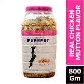 Purepet Mutton Flavour Real Chicken Biscuit Dog Treats
