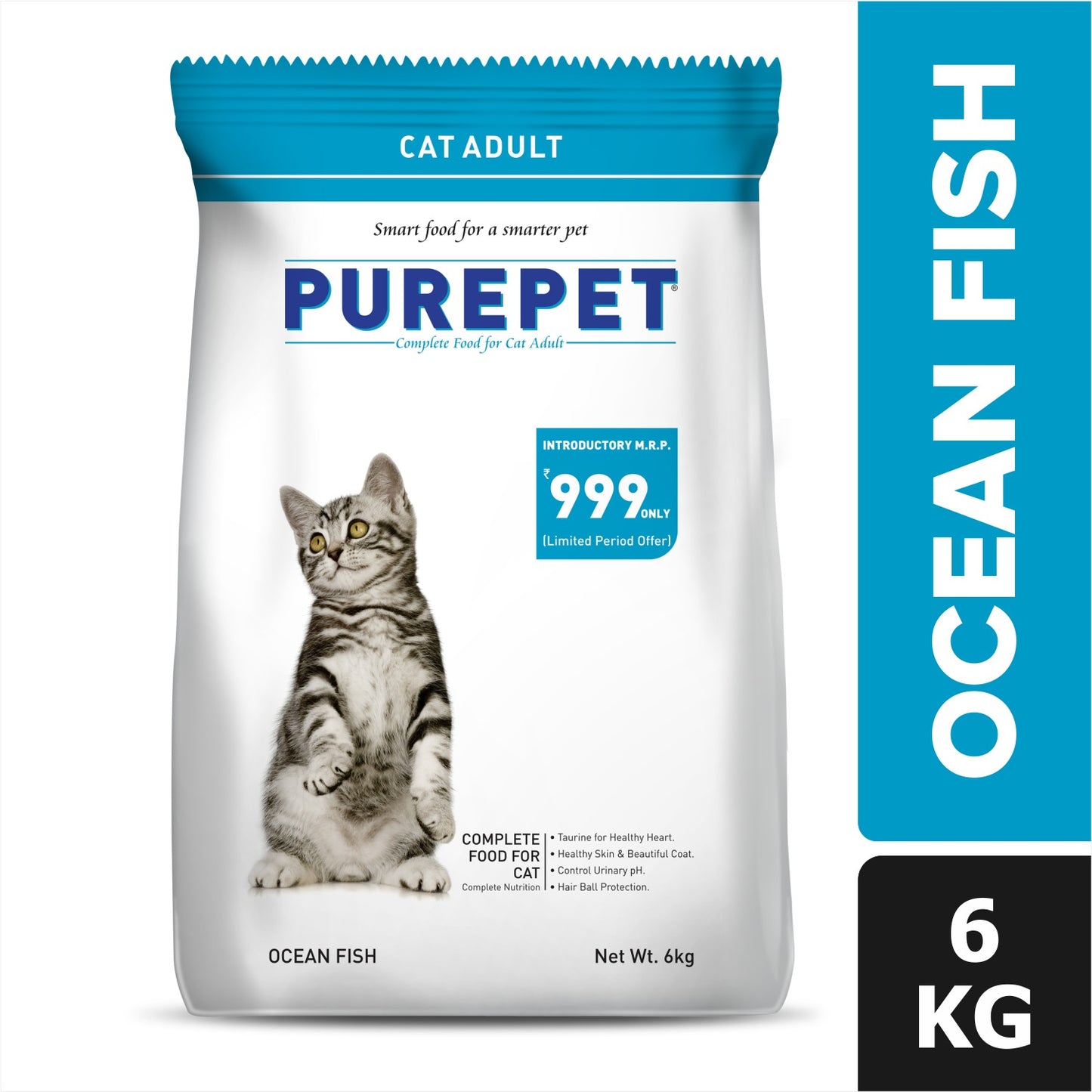 Purepet Ocean Fish and Tuna and Salmon Adult Cat Dry Food Combo