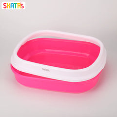 Skatrs Litter Tray for Cats (Pink)