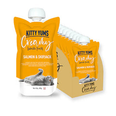 Kitty Yums Lickable Salmon & Skipjack Creamy Cat Treat