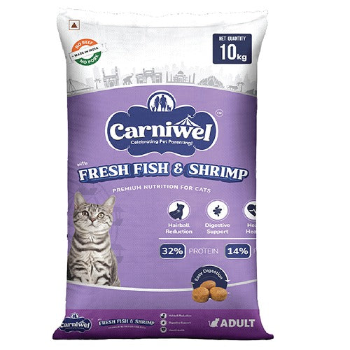 Carniwel Fresh Fish and Shrimp For Adult Cat Dry Food