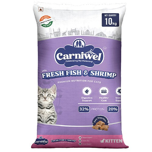 Carniwel Fresh Fish and Shrimp For Kitten Cat Dry Food