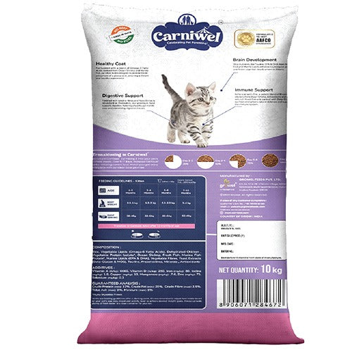 Carniwel Fresh Fish and Shrimp For Kitten Cat Dry Food