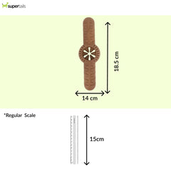 Talking Dog Club Bar Nylon Bone Heavy Chew Toy for Dogs (Brown)